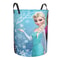 Frozen Princess Collapsible Laundry Basket, Custom Kids Clothes Hamper for Nursery Durable & Waterproof Toys Storage Bag