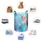 Frozen Princess Collapsible Laundry Basket, Custom Kids Clothes Hamper for Nursery Durable & Waterproof Toys Storage Bag