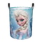 Frozen Princess Collapsible Laundry Basket, Custom Kids Clothes Hamper for Nursery Durable & Waterproof Toys Storage Bag