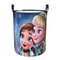 Frozen Princess Collapsible Laundry Basket, Custom Kids Clothes Hamper for Nursery Durable & Waterproof Toys Storage Bag