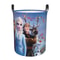 Frozen Princess Collapsible Laundry Basket, Custom Kids Clothes Hamper for Nursery Durable & Waterproof Toys Storage Bag
