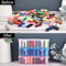 Sewing Thread Storage Box, Spool, Bobbin Organizing Case with Carrying Handle, Craft Thread Holder for Needlework Sewing
