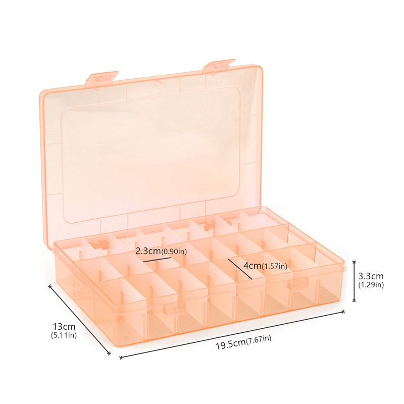 Sewing Thread Storage Box, Spool, Bobbin Organizing Case with Carrying Handle, Craft Thread Holder for Needlework Sewing