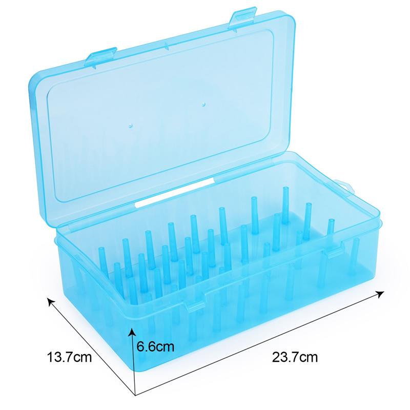 Sewing Thread Storage Box, Spool, Bobbin Organizing Case with Carrying Handle, Craft Thread Holder for Needlework Sewing