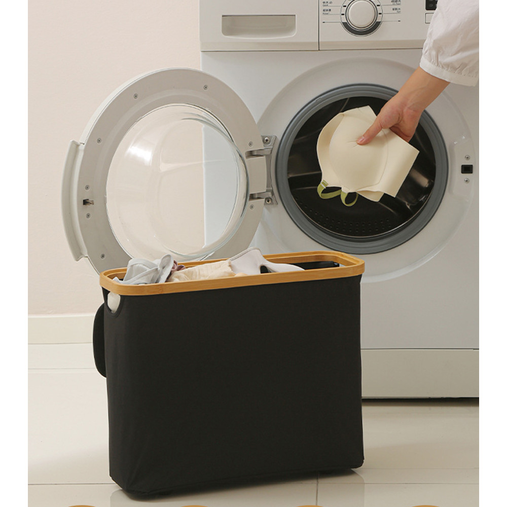 See-Through Paper Towel Storage Basket, Foldable Waterproof Storage Box with Lid for Bathroom, Household Sundries