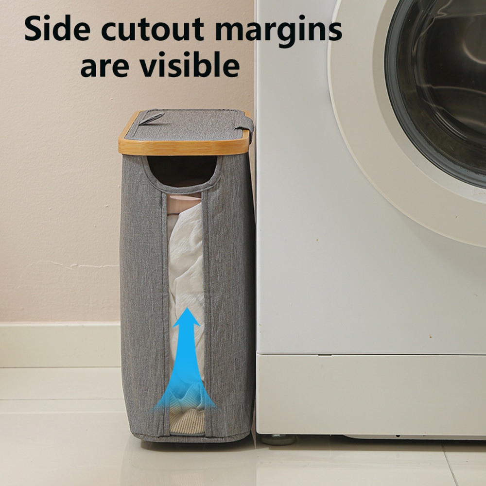 See-Through Paper Towel Storage Basket, Foldable Waterproof Storage Box with Lid for Bathroom, Household Sundries