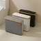 See-Through Paper Towel Storage Basket, Foldable Waterproof Storage Box with Lid for Bathroom, Household Sundries