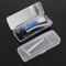 Men Travel Shaver Storage Box, Full Transparent Plastic Case for Razors Eco-Friendly PP Shaving Box High-Quality Handle