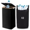 100L Bottle Storage Basket Recycling Bin with 2pcs Waterproof Lid, Removable Bag, Ideal for Plastic, Glass, Can Bottle
