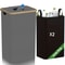 100L Bottle Storage Basket Recycling Bin with 2pcs Waterproof Lid, Removable Bag, Ideal for Plastic, Glass, Can Bottle
