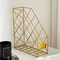 Vertical Mesh Metal Desktop File Shelf, High Appearance Wrought Iron File Holder, Multifunction Magazine Storage Rack