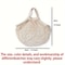 1Pc Portable Reusable Grocery Shopping Bag, Foldable Mesh Bag for Fruits, Vegetables Eco-Friendly Shopping
