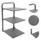 Collapsible Pot Rack, Carbon Steel Foldable Kitchen Storage Organizer, Multi-Layer Pan Shelf Countertop Spice Rack
