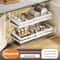 Pull Out Kitchen Cabinet Organizers RollOut Sliding Drawer Shelf For Household Storage Retractable 15