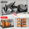 8-Tier Heavy Duty Pot Rack Organizer, Durable Metal Saving Cabinet Holder for Pots, Pans Lids, Keep Kitchen Neat, Tidy