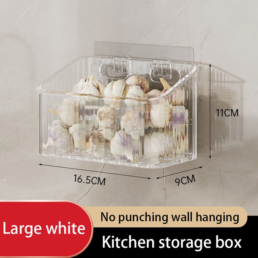 Versatile Storage Rack for Kitchen, Onion, Ginger, and Garlic Storage Basket Bathroom Hanging Basket, Plastic Storage
