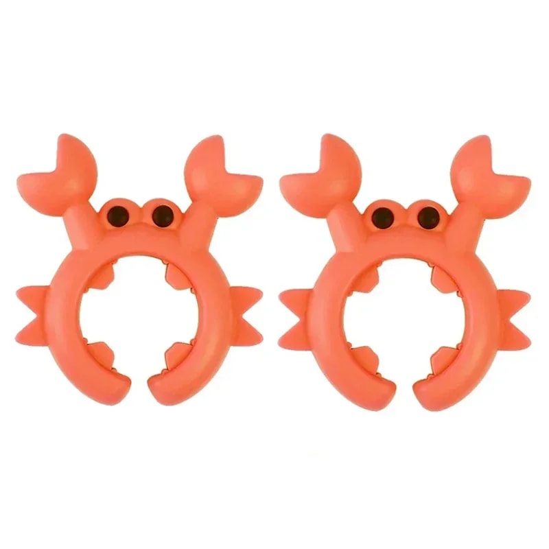 41PCS Silicone Spatula Rack Small Crab AntiScalding Pot Clip Universal Spoon Holder Clip Overflow S 6