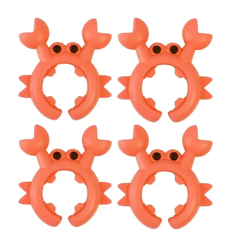 41PCS Silicone Spatula Rack Small Crab AntiScalding Pot Clip Universal Spoon Holder Clip Overflow S 7