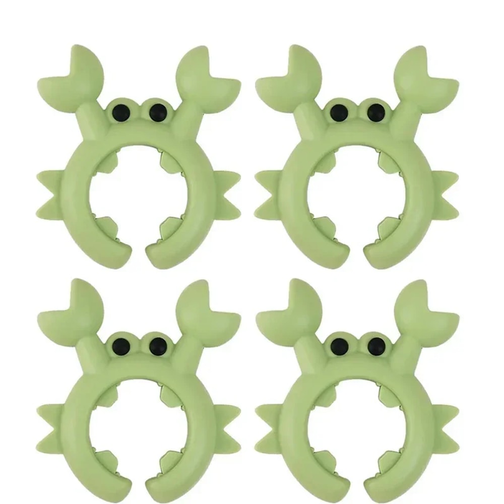 41PCS Silicone Spatula Rack Small Crab AntiScalding Pot Clip Universal Spoon Holder Clip Overflow S 12