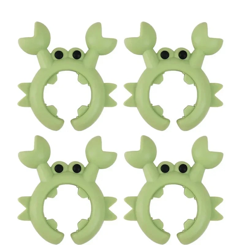 41PCS Silicone Spatula Rack Small Crab AntiScalding Pot Clip Universal Spoon Holder Clip Overflow S 12