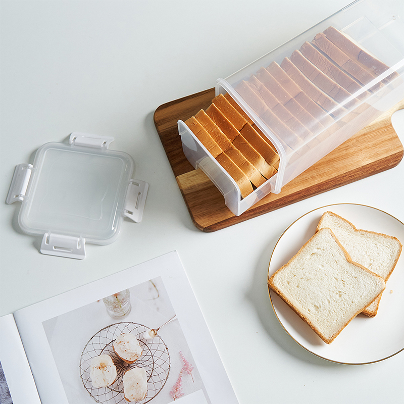 Clear Airtight Bread Box, Tall Bread Loaf Container for Homemade Bread, Sandwich Bread Holder, Kitchen Storage Saver