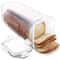Clear Airtight Bread Box, Tall Bread Loaf Container for Homemade Bread, Sandwich Bread Holder, Kitchen Storage Saver