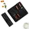 Black Chef Knife Roll Bag, 5 Pocket Portable Carry Case for Kitchen Knives Durable Oxford Storage Bag with Punch Design