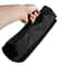 Black Chef Knife Roll Bag, 5 Pocket Portable Carry Case for Kitchen Knives Durable Oxford Storage Bag with Punch Design