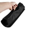 Black Chef Knife Roll Bag, 5 Pocket Portable Carry Case for Kitchen Knives Durable Oxford Storage Bag with Punch Design