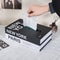 Luxury Book Style Tissue Box Cover, Elegant Napkin Holder Case for Home, Hotel, Office Decor