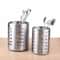 Stainless Steel Cylindrical Chopstick Cutlery Storage Box, Ideal for Home Kitchens, Restaurants Dormitories