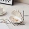 Creative Mini Ceramic Shell Jewelry Storage Tray, Elegant Necklace Display Desktop Organizer, Perfect Birthday Gift