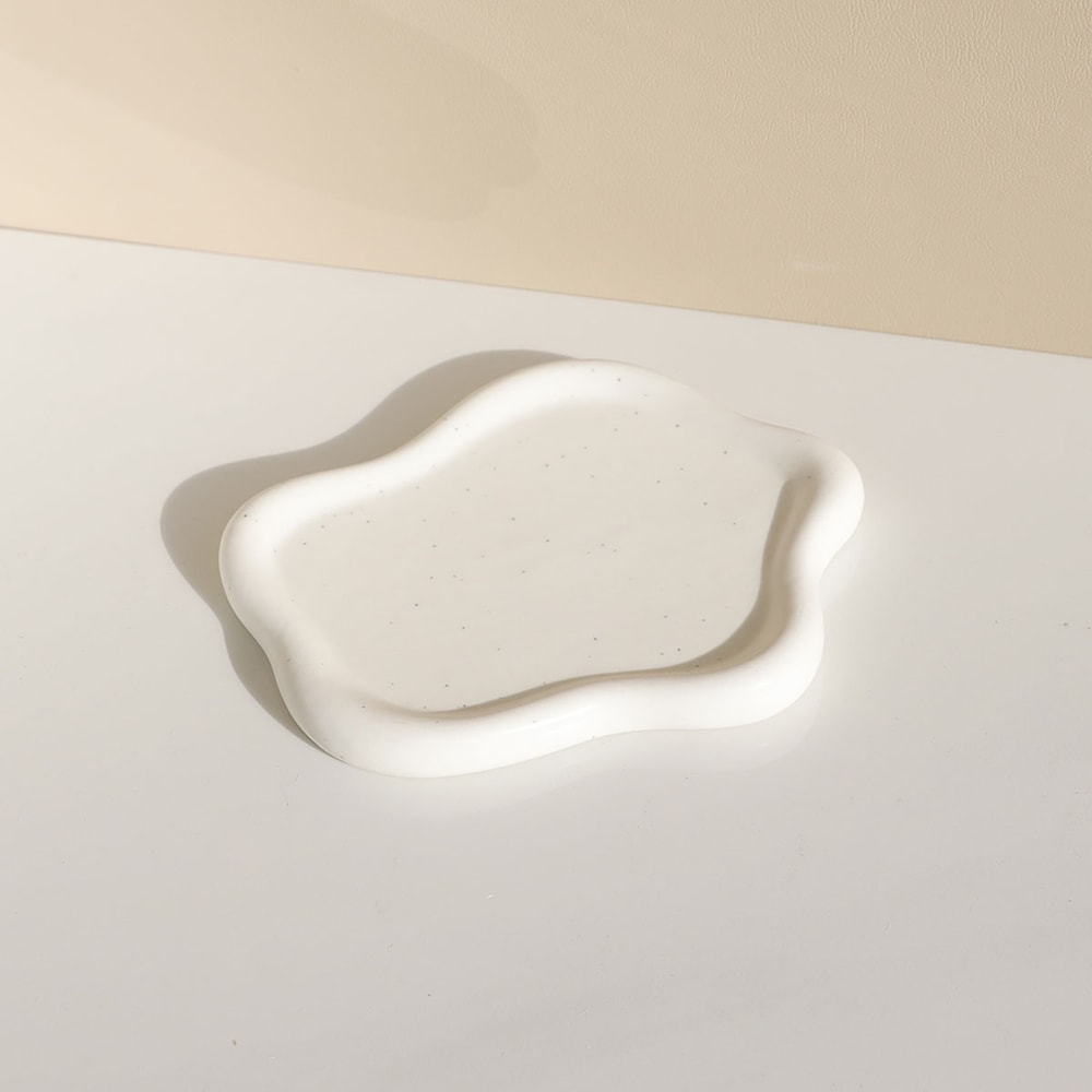 Ceramic Jewelry Dish for Women, Elegant Jewelry Tray Trinket Dish, Cloud Tray for Rings, Watches Keys, Perfect Christmas