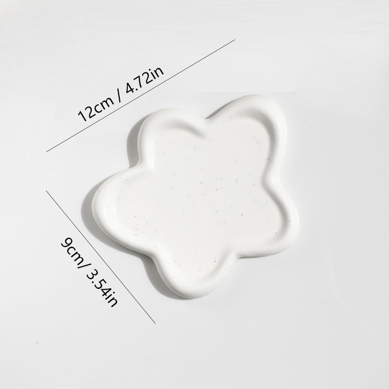 Ceramic Jewelry Dish for Women, Elegant Jewelry Tray Trinket Dish, Cloud Tray for Rings, Watches Keys, Perfect Christmas