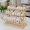 Detachable Bracelet Holder Jewelry Storage Stand with Wooden Tray, Elegant Jewelry Display Organizer