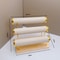 Detachable Bracelet Holder Jewelry Storage Stand with Wooden Tray, Elegant Jewelry Display Organizer