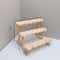 3 Tier Display Riser Stand, Wooden Shelf for Perfume Organizer, Figure Doll Storage, Display Shelf for Home Decor.