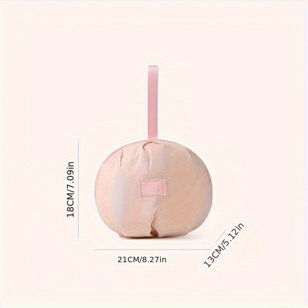 Round Underwear Storage Bag, Light Easy to Carry Travel Organizer for Bras, Underwear