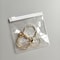 PVC Plastic Zipper Clear Jewelry Storage Bag with Logo, Mini Ziplock Laser Holographic Pouch for Ring Earrings Package