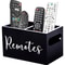 Stylish Wooden Organizer for Remote Controls & Stationery, Compact Desk Storage Box for Living Room, Bedroom, Office