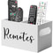 Stylish Wooden Organizer for Remote Controls & Stationery, Compact Desk Storage Box for Living Room, Bedroom, Office