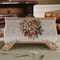 Vintage Floral Resin Tray, Remote Control Holder Desk Organizer 3-Compartment European Style Storage Box Jewelry
