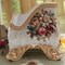 Vintage Floral Resin Tray, Remote Control Holder Desk Organizer 3-Compartment European Style Storage Box Jewelry