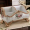Vintage Floral Resin Tray, Remote Control Holder Desk Organizer 3-Compartment European Style Storage Box Jewelry