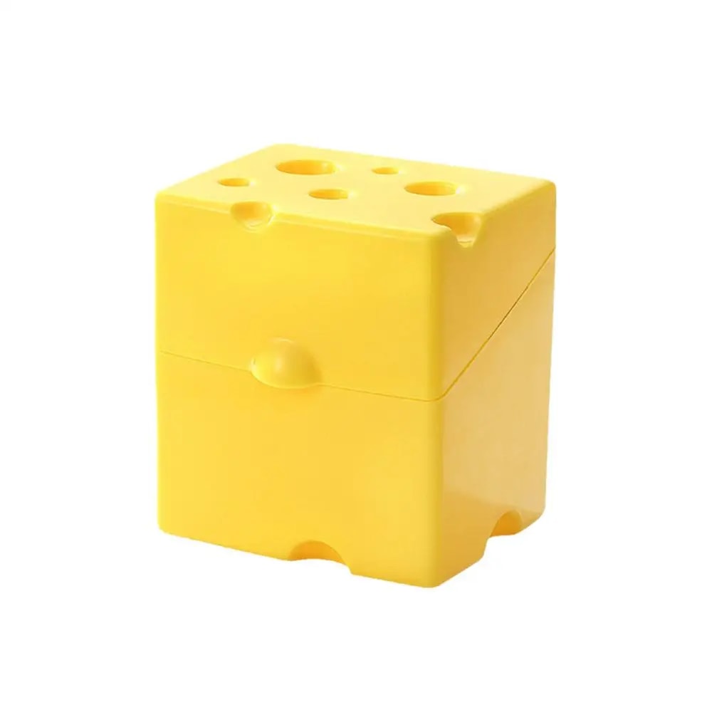 Plastic Cheese Slice Saver with Flip, Airtight Sliced Cheese Storage Container for Butter Block & Fresh Food