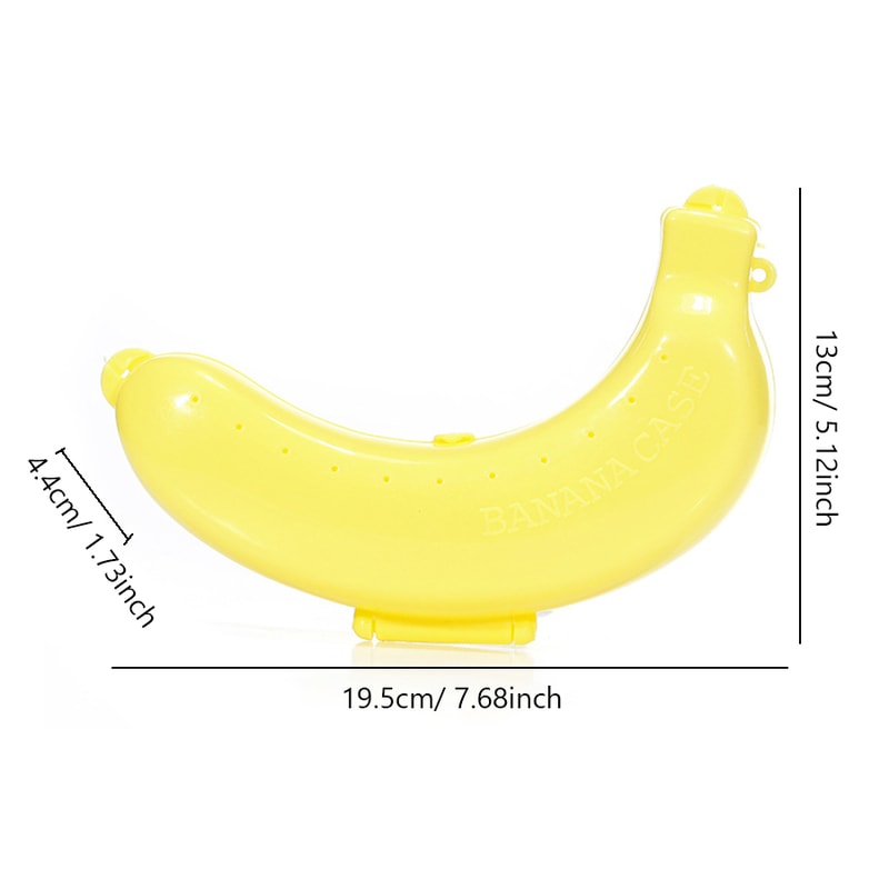 Cute Banana Storage Box for Outdoor Travel, Durable Banana Protector Case for Lunch, Hiking Fruit Container Holder