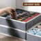 Foldable Closet Organizer Drawer Divider, Storage Box for Socks, Underwear Ties, Space-Saving Cabinet Organization Bins