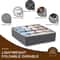 Foldable Closet Organizer Drawer Divider, Storage Box for Socks, Underwear Ties, Space-Saving Cabinet Organization Bins