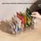 Large Capacity Spice Rack, Transparent Divided Cosmetic & Food Storage Box, Countertop Spice Shelf for Kitchen Pantry
