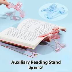 3pcs book clip set, simple reading stand with note clamp anti-flip folder fixed reading holder for desk, office